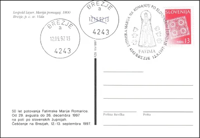 FATIMSKA MARIJA NA ROMANJU PO SLOVENSKIH ŽUPNIJAH